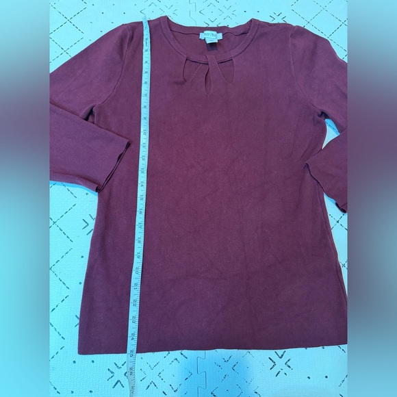 White‎ House Black Market burgers keyhole sweater L - Picture 2 of 8